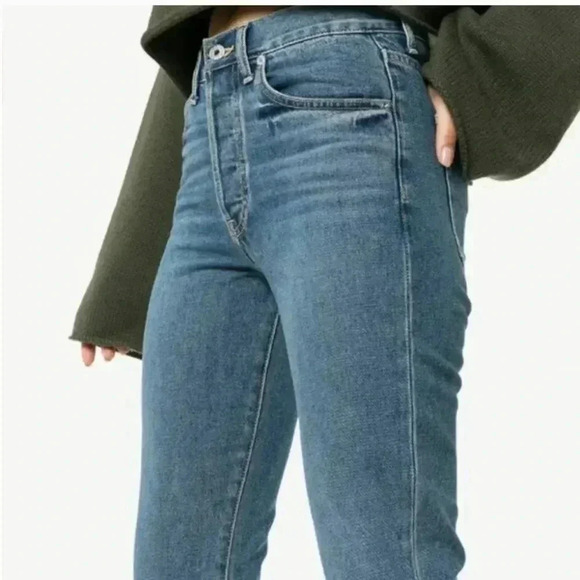  Eve Denim The Silver Bullet Denim Straight Jeans - Picture 14 of 14